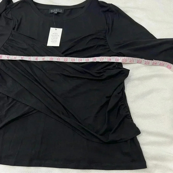 Eloquii Blouse Draped Front 22/24 - Picture 6 of 9